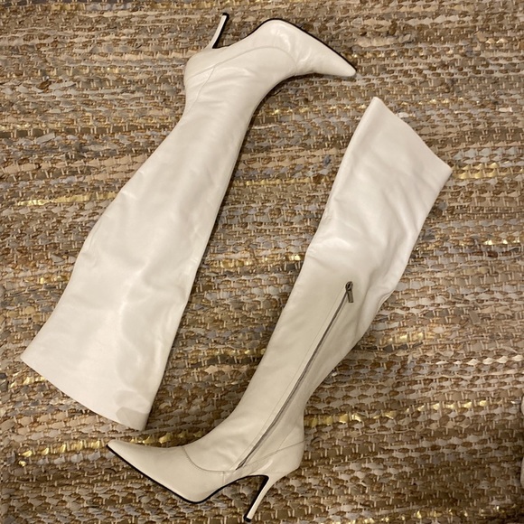Colin Stuart Shoes - Colin Stuart over the knee leather boots! Sexy pointed toe side zip Size 8.5 NEW